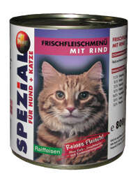 SPEZiAL Nassfutter Frischfleischmenü Rind für Hund+Katze